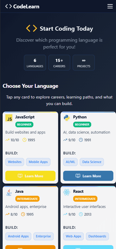 Mobile App Demo