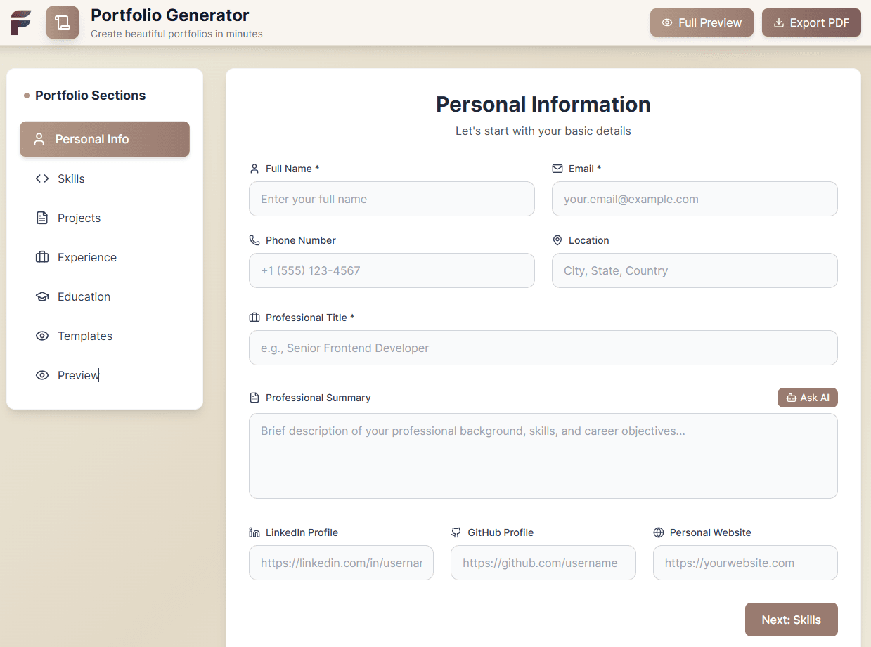 Web App Demo